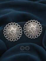 The Sterling Sun-  Oxidized Stud Earrings