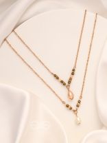The Blazing Sleet- Golden Layered Necklace