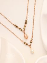 The Blazing Sleet- Golden Layered Necklace