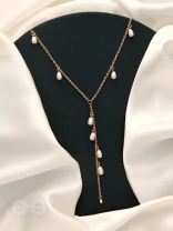 The Daisy Branch- Golden Pearl Necklace