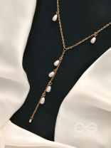 The Daisy Branch- Golden Pearl Necklace