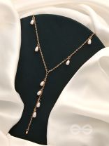 The Daisy Branch- Golden Pearl Necklace