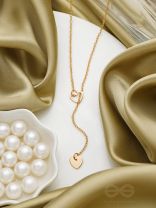 The Fallen Heart- Embellished Golden Necklace