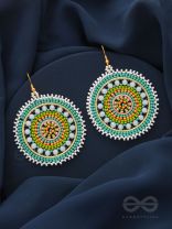 The Wheel of Fortune- Elegant Beaded Earrings