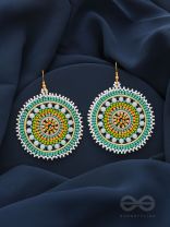 The Wheel of Fortune- Elegant Beaded Earrings