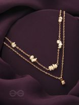 The Moon Fragments- Golden Layered Necklace