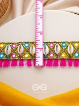 Dyotana- The Sparkling Colors- Resham and Mirror Embroidered Choker Necklace 