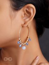 The Sun Shower- Golden Embellished  Earrings