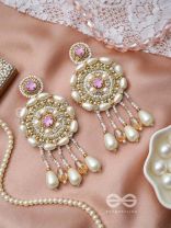 Valaaya- The Decorated Spheres- Pearl and Stone Embroidered Earrings