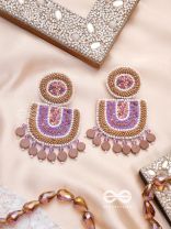 Aashyam- The Setting Sun- Beads and Sequins Embroidered Earrings