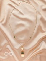 Jade n Ivory- Golden Embellished Necklace