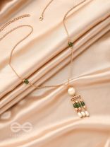 Jade n Ivory- Golden Embellished Necklace