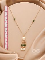 Jade n Ivory- Golden Embellished Necklace