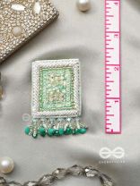 Aalekhya- The Pretty Painting- Sequins and Glass Beads Embroidered Earrings