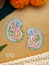 Dhavala- The Beautiful- Resham and Sequins Embroidered Earrings