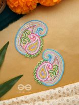 Dhavala- The Beautiful- Resham and Sequins Embroidered Earrings