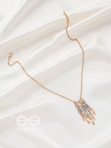 The Splashy Sleet- Golden Embellished Necklace