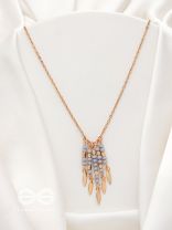 The Splashy Sleet- Golden Embellished Necklace
