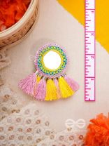 Aatapa- The Warm Sunrays- Mirror, Reshma and Sequins Embroidered Earrings