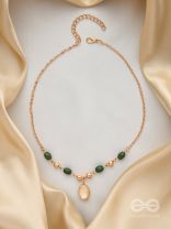 The Sun Belt- Golden Embellished Necklace
