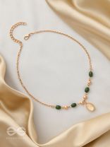 The Sun Belt- Golden Embellished Necklace
