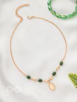 The Sun Belt- Golden Embellished Necklace