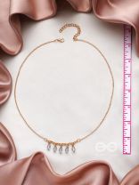 The Dripping Rain- Golden Embellished Necklace