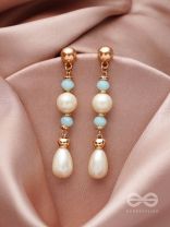 The Ray of Hope- Golden Pearl Earrings