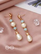 The Ray of Hope- Golden Pearl Earrings