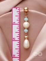The Ray of Hope- Golden Pearl Earrings
