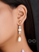 The Ray of Hope- Golden Pearl Earrings