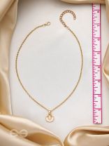 The Shell Stunner- Golden Embellished Necklace 