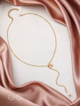 The Moth n Flame- Golden Embellished Necklace 
