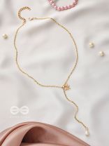 The Moth n Flame- Golden Embellished Necklace 