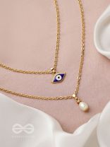 The 'Eye' Candy- Golden Embellished Necklace 