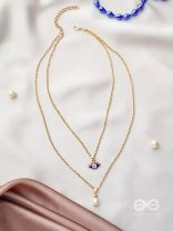The 'Eye' Candy- Golden Embellished Necklace 