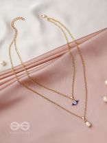 The 'Eye' Candy- Golden Embellished Necklace 