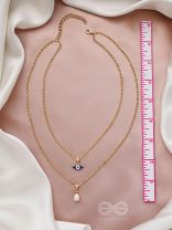 The 'Eye' Candy- Golden Embellished Necklace 