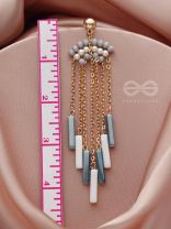 Rain or Shine- Golden Embellished Earrings 