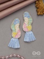 Hrilekha- The Dazzling Imprints- Resham, Beads and Sequins Embroidered Earrings
