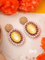 Kapisa- The Glorious Sun- Pearls and Stones Embroidered Earrings