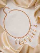 The Rainmaker- Golden Embellished Necklace 