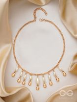 The Rainmaker- Golden Embellished Necklace 
