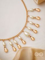 The Rainmaker- Golden Embellished Necklace 