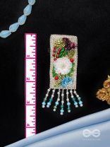 Devana- The Royal Garden- Sequins and Glass Beads Embroidered Earrings