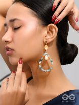 The Life Aquatic- Golden Embellished Earrings