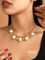 The Daisy Shrub- Golden Embellished Necklace