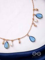 The Jade Oysters- Golden Embellished Necklace