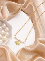 The Planet Crafter- Golden Embellished Necklace