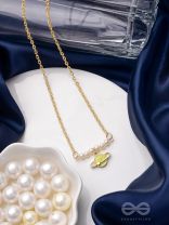 The Planet Crafter- Golden Embellished Necklace